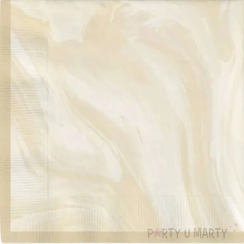 serwetki marmurowe bezowy folat 33cm 20 szt