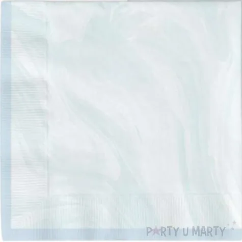 serwetki marmurowe niebieski folat 33cm 20 szt