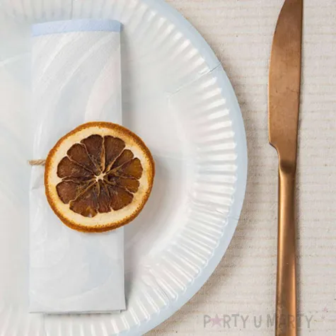 serwetki marmurowe niebieski folat 33cm 20 szt