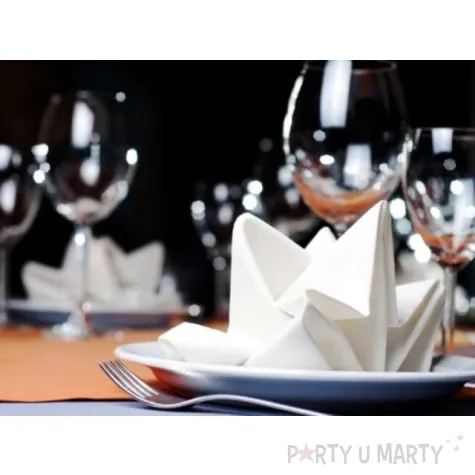 serwetki materialowe biale 35x35 cm 25 szt