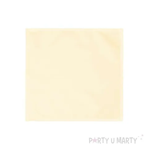 serwetki materialowe kremowy c 35x35 cm 25 szt