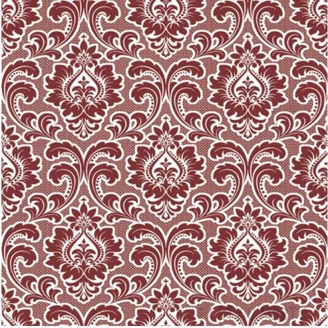 serwetki meandryczny wzor czerwone maki 33 cm 20 szt