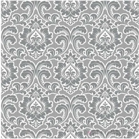 serwetki meandryczny wzor srebrne maki 33 cm 20 szt