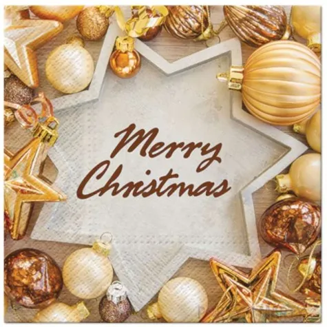 serwetki merry christmas bombki paw 33 cm 20 szt