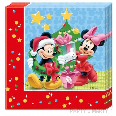 serwetki mickey mouse christmas godan 33x33 cm 20 szt