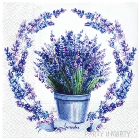 serwetki miekka lawenda paw 33 cm 20 szt