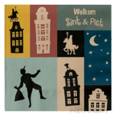 serwetki mikolaj i piet folat 33 cm 20 szt