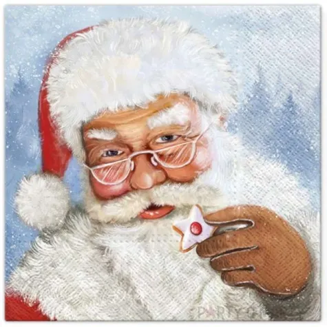 serwetki mikolaj z piernikiem paw 33 cm 20 szt