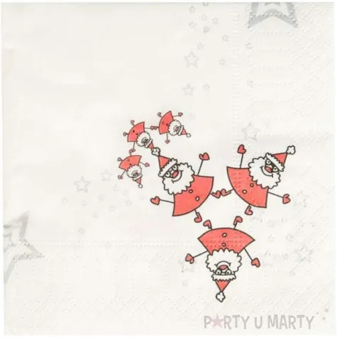 serwetki mikolaje i akrobacje czakos 24 cm 20 szt