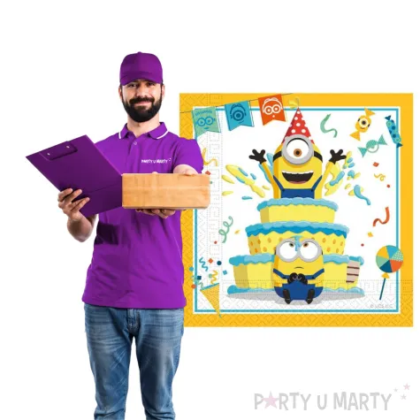 serwetki minionki the rise of gru procos 33 cm 20 szt