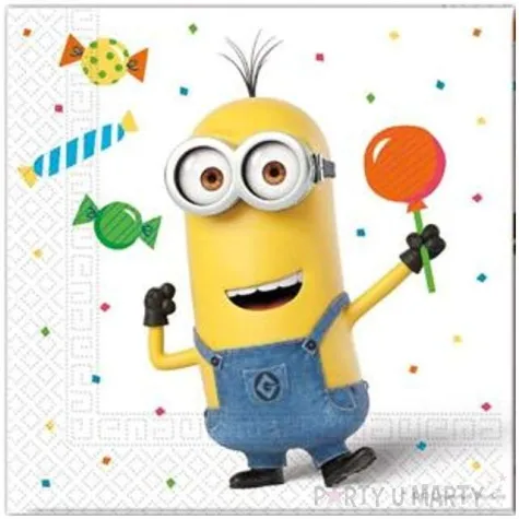 serwetki minions balloons party 33 cm procos 20 szt