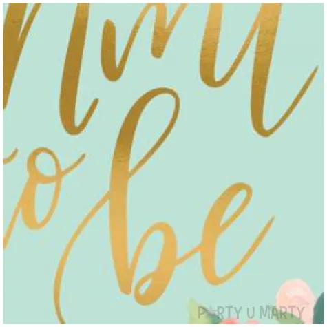 serwetki mint to be mietowe amscan 33 x 33 cm 16 szt