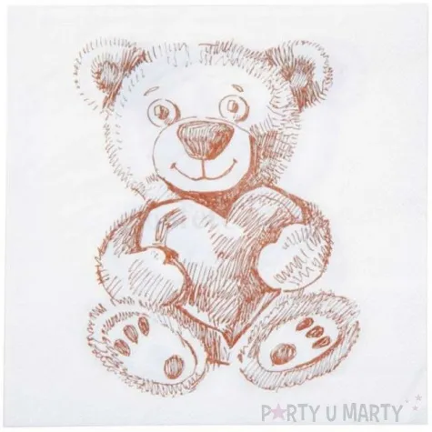 serwetki misiu 33 cm santex 20 szt