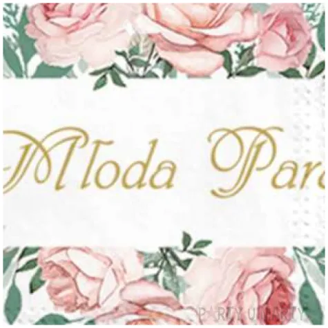 serwetki mloda para roze paw 33 cm 20 szt