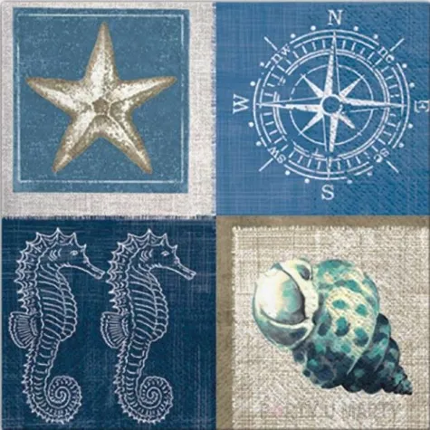 serwetki morskie zycie sea life paw 33 cm 20 szt