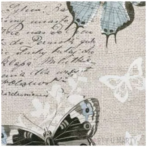 serwetki motylowa pocztowka maki 33 cm 20 szt