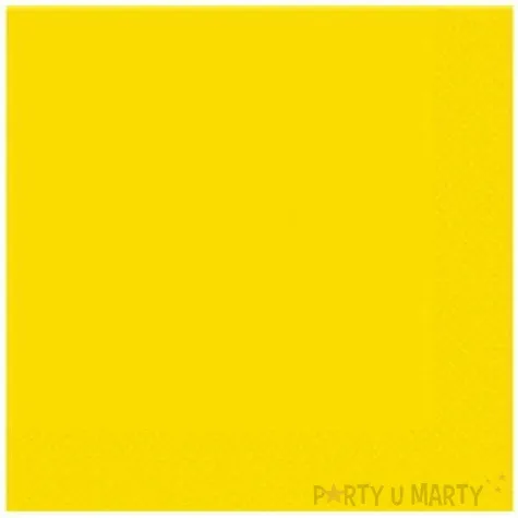 serwetki neonowe zolty godan 33 cm 20 szt