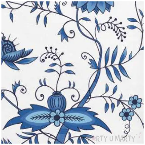 serwetki niebieska cebula maki 33 cm 20 szt