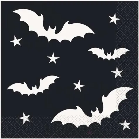 serwetki nietoperze halloween unique 33 cm 20 szt