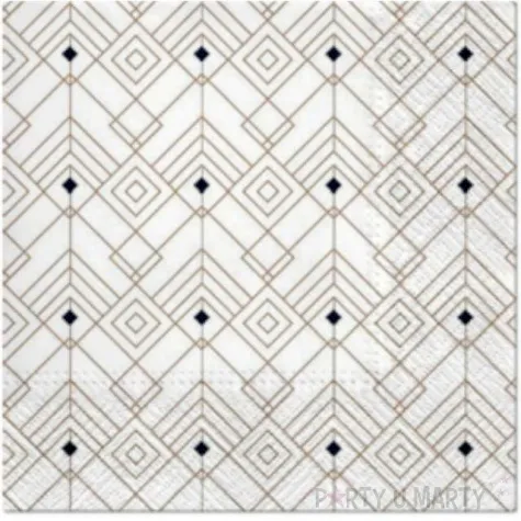 serwetki nowoczesny motyw paw 33 cm 20 szt