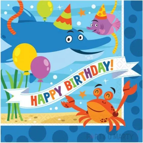 serwetki ocean buddies amscan 25 cm 16 szt