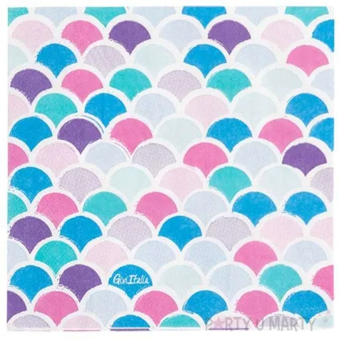 serwetki ogon syreny givi 33 cm 16 szt