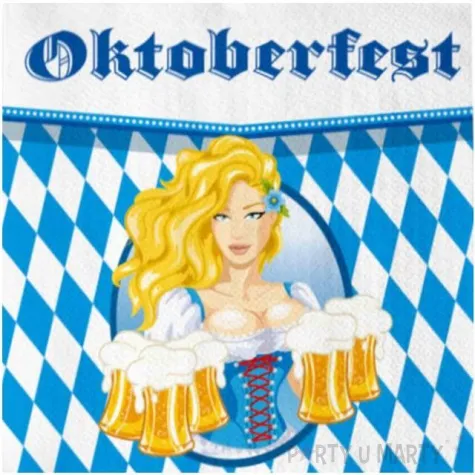 serwetki oktoberfest piwo folat 33 cm 20 szt