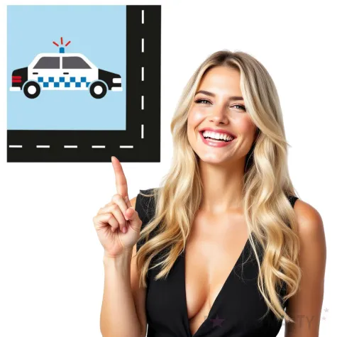 serwetki on the road radiowoz amscan 33 cm 20 szt