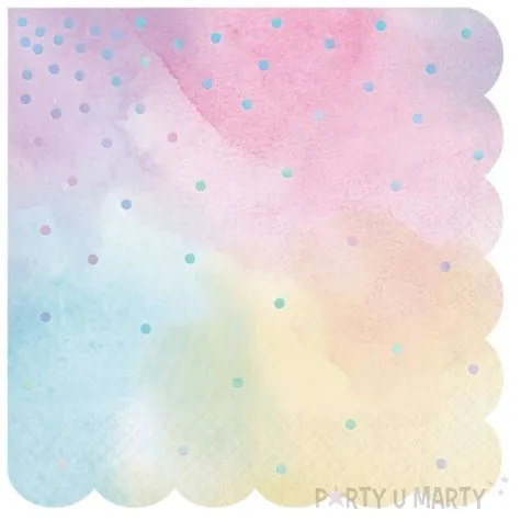 serwetki opal teczowe creativeconverting 33 cm 16 szt