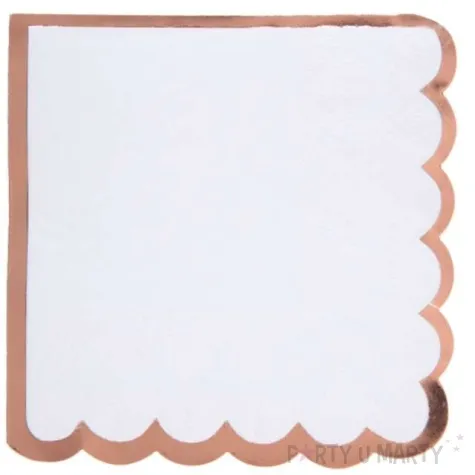 serwetki ozdobna krawedz biale santex 25 cm 20 szt