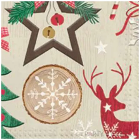 serwetki ozdoby swiateczne naturalne paw 33 cm 20 szt