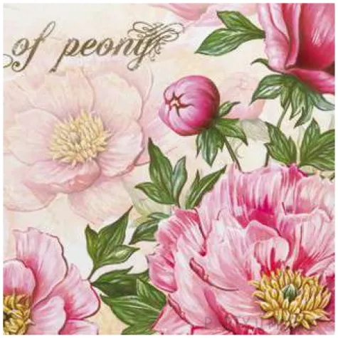 serwetki pachnace peonie maki 33 cm 20 szt