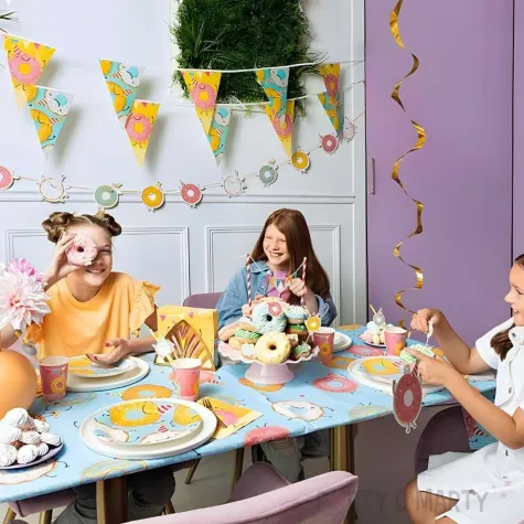 serwetki papierowe donuty dekoracja stolu na dzien dziecka urodziny 33 cm 20 szt