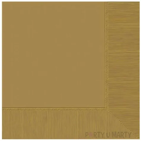 serwetki papierowe gold zloty amscan 33 cm 20 szt