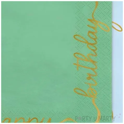 serwetki papierowe happy birthday mix partydeco 33 cm 12 szt