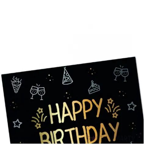 serwetki papierowe happy birthday shining glam folat 33 cm folat 16 szt