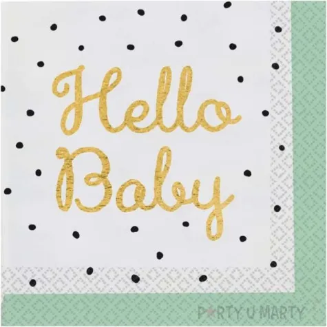 serwetki papierowe hello baby bialy godan 33 cm 16 szr