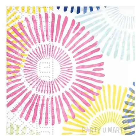 serwetki papierowe kolorowe okregi procos 33 cm 20 szt