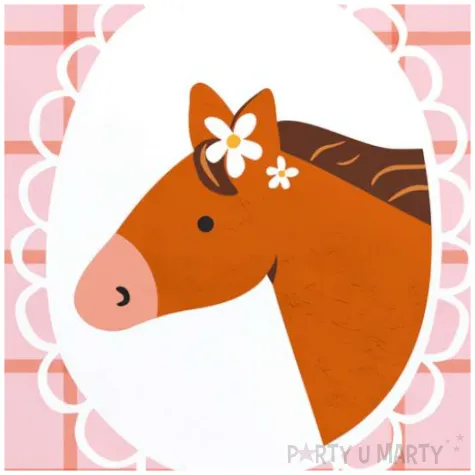 serwetki papierowe konie partydeco 33 cm 12 szt