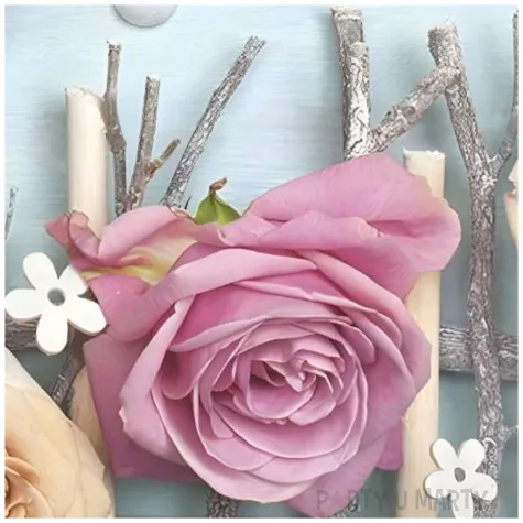 serwetki papierowe kwiaty roze maki 33 cm 20 szt