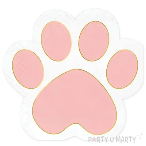 serwetki papierowe lapki kotka partydeco 15 5 cm 12 szt