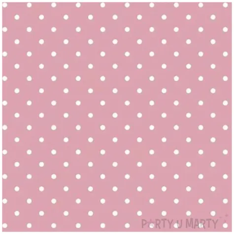 serwetki papierowe male groszki rozowy maki 33 cm 20 szt