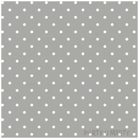 serwetki papierowe male groszki szary maki 33 cm 20 szt