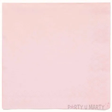 serwetki papierowe marshmallow rozowy amscan 33 cm 20 szt