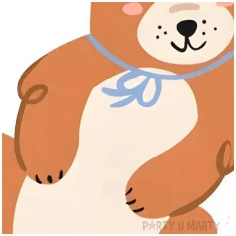 serwetki papierowe piesek corgi partydeco 22 5 x 30 cm 12 szt