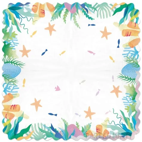 serwetki papierowe podwodne zwierzeta ocean partypal 33 cm 10 szt