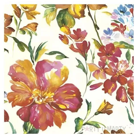 serwetki papierowe polne kwiaty maki 33 cm 20 szt