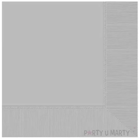 serwetki papierowe silver srebrny amscan 33 cm 20 szt