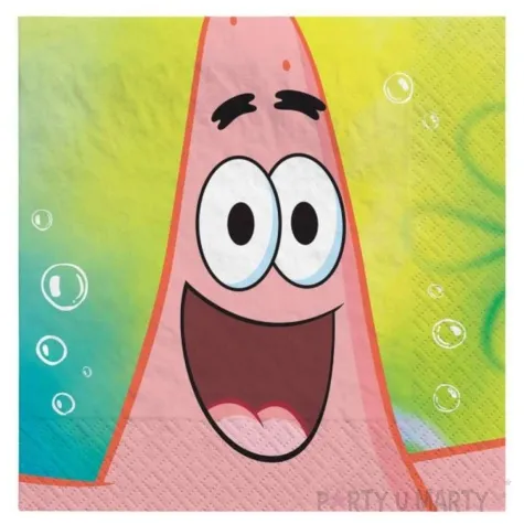 serwetki papierowe spongebob patryk amscan 33 cm 16 szt