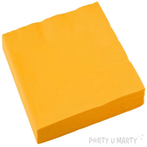 serwetki papierowe sunshine yellow zolty amscan 33 cm 20 szt